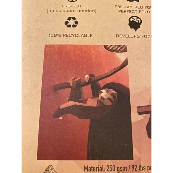 Papercraft World Hanging Sloth 3D Papercraft Animal Wall & Art Decor DIY Kit - Picture 4 of 8